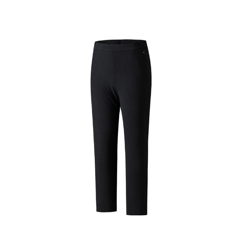 

Anta Champion All-Weather Series Comfortable Casual Simple Solid Color Versatile Straight Leg Slim Fit Knitted Sports Pants Women bottoms 162520301-2 L