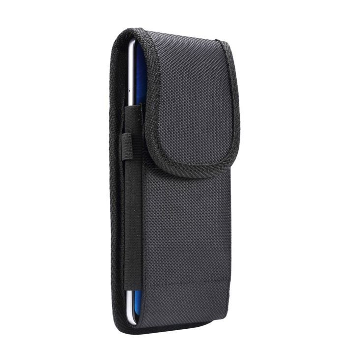 Pour Ulefone Power Armor 19 (2023) Étui Housse Ceinture Verticale Cuir Nylon - Noir