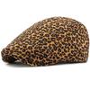 HT4377 Mens Berets Women Vintage Leopard Artist Painter Beret Hat Male Female Spring Ivy Flat Cap Unisex Adjustable Beret Caps