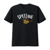 Cute Spelling Bee Design School T Shirt Vintage Washed Soft Slightly Comfortable Streetwear Fashion Designer Clothes