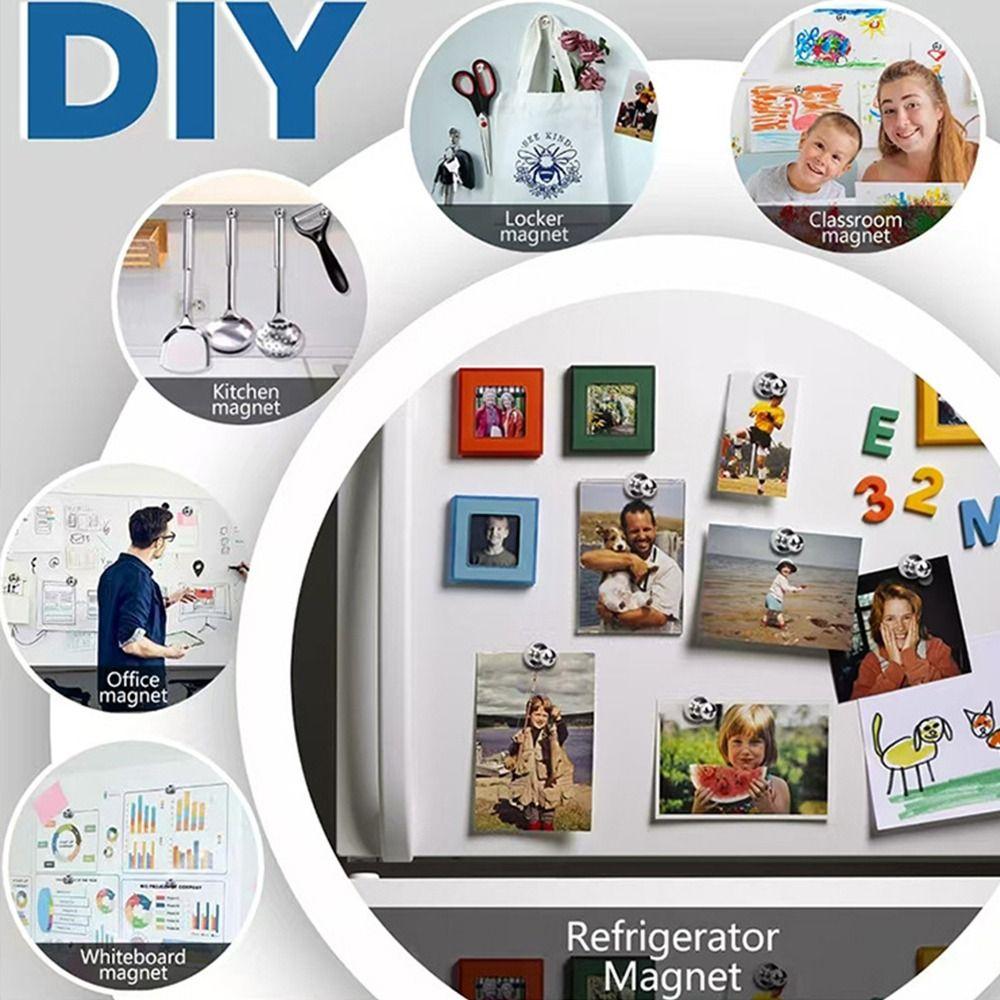 10 PCs Portable Magnet Hook DIY Steel Magnet Push Pin New Magnetic Pushpins  Refrigerator Whiteboard