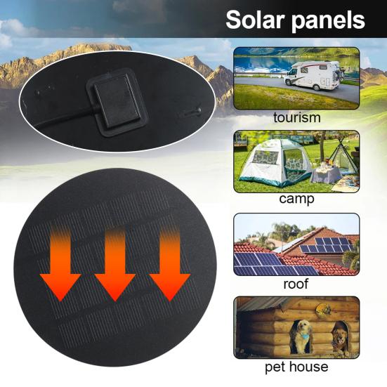 1.2W 5V Solar Panel Portable Lightweight Type-C Motorized Blinds Windows Phone Light 3.7V-5V Electronics Device