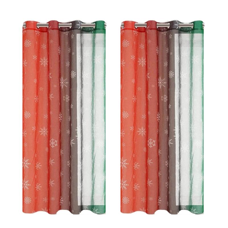 

Decorative Curtains Semi Transparent Window Drapes With Color Effects Breathable Textiles For Home and Office 132 160