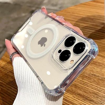 Apple 17ProMax Magnetische Klarsichthülle: iPhone Air Vier-Ecken Airbag Sturzsicher Acryl
