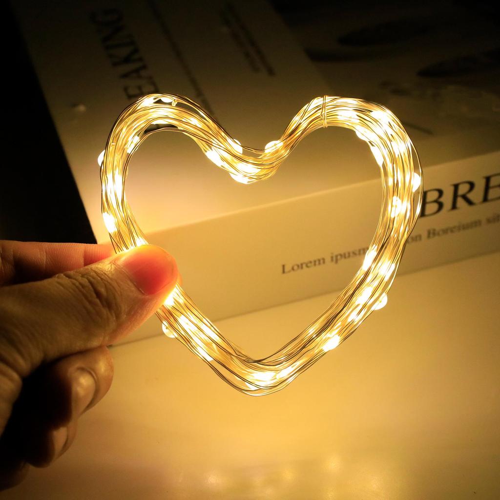 LED Copper Wire String Lights - Battery-Powered Decorative Lights for Christmas, Balloons, and Bobo Balls