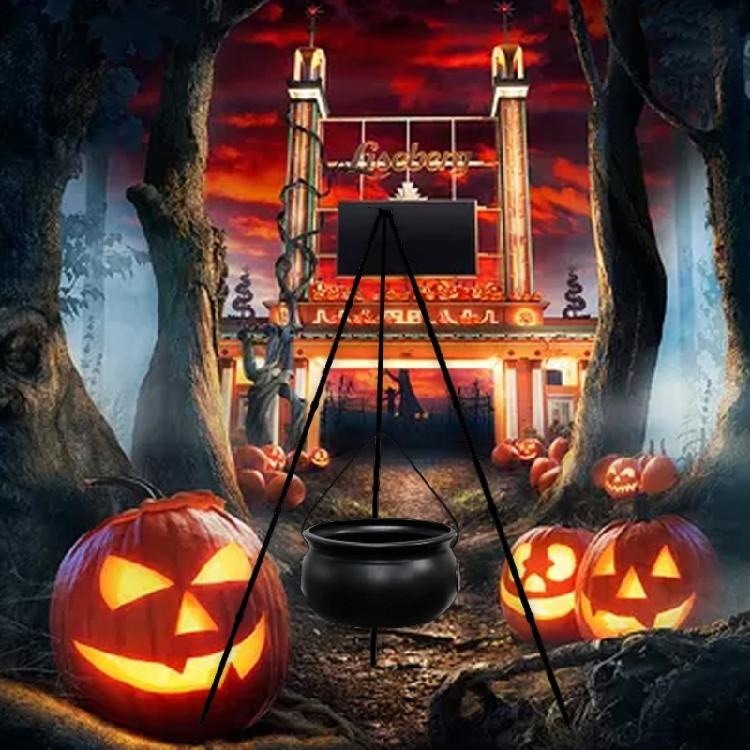 Green Lighted Witch Brew Cauldron for Adult Halloween Parties Outdoor Decoration