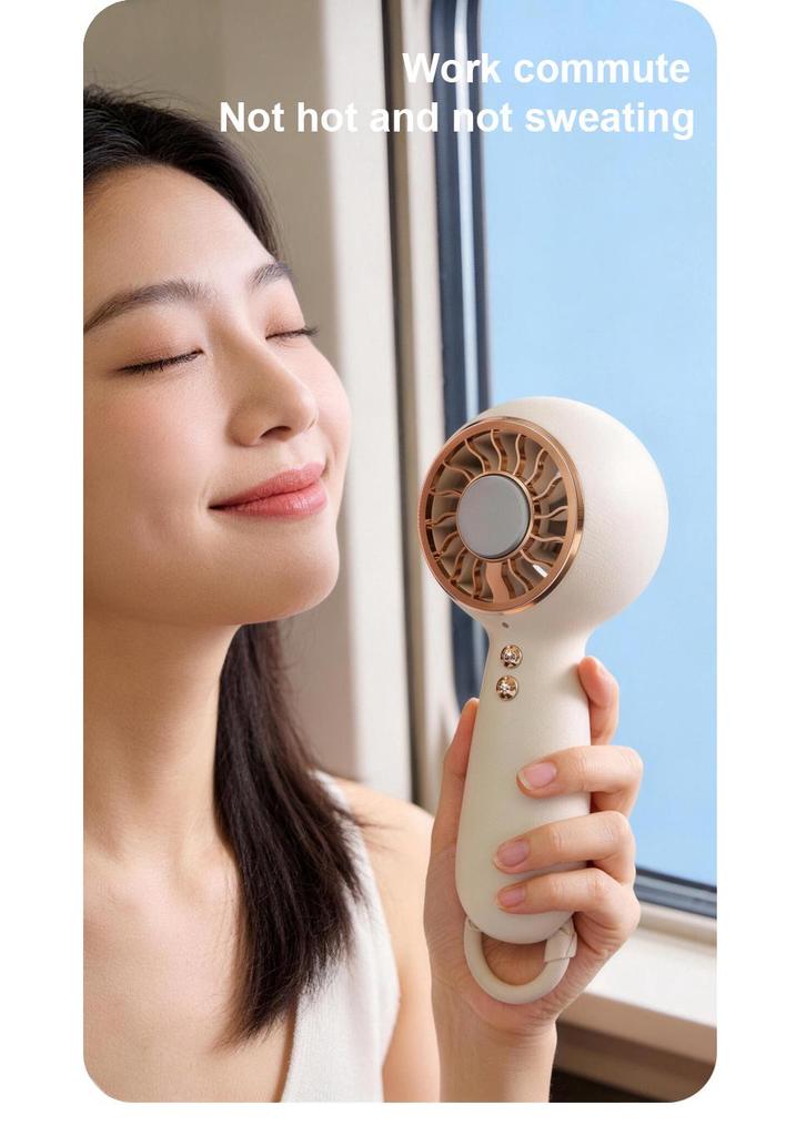Portable Silent USB Rechargeable Mini Fan with Long Battery Life