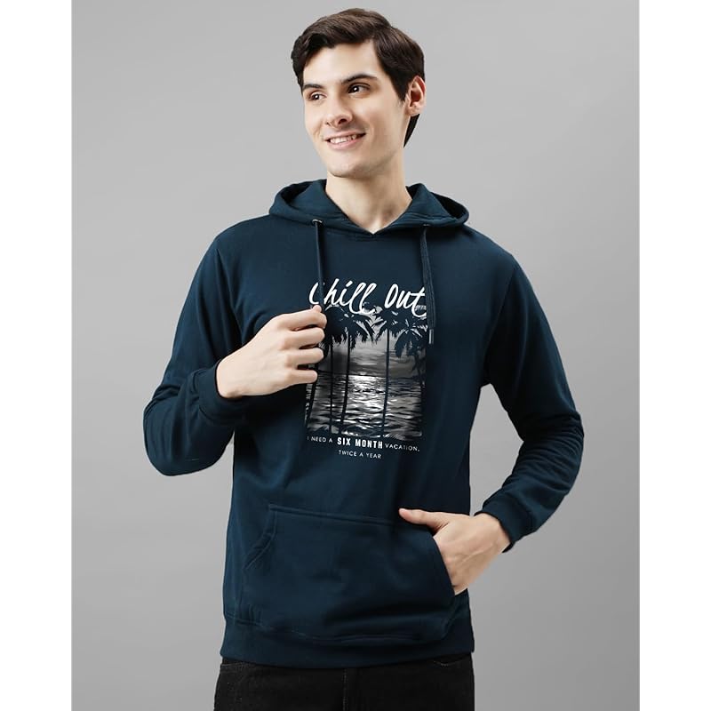 ADRO Hoodies for Men | Printed Hoodie for Men | Cotton Hoodie | Mens Hoodies | Sweatshirt for Men | Hooded Hoodie | H24- M чирковый