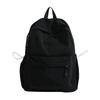 Schoolbag student schoolbag new solid color college versatile backpack Korean version student class bag light commuting parent-child backpack