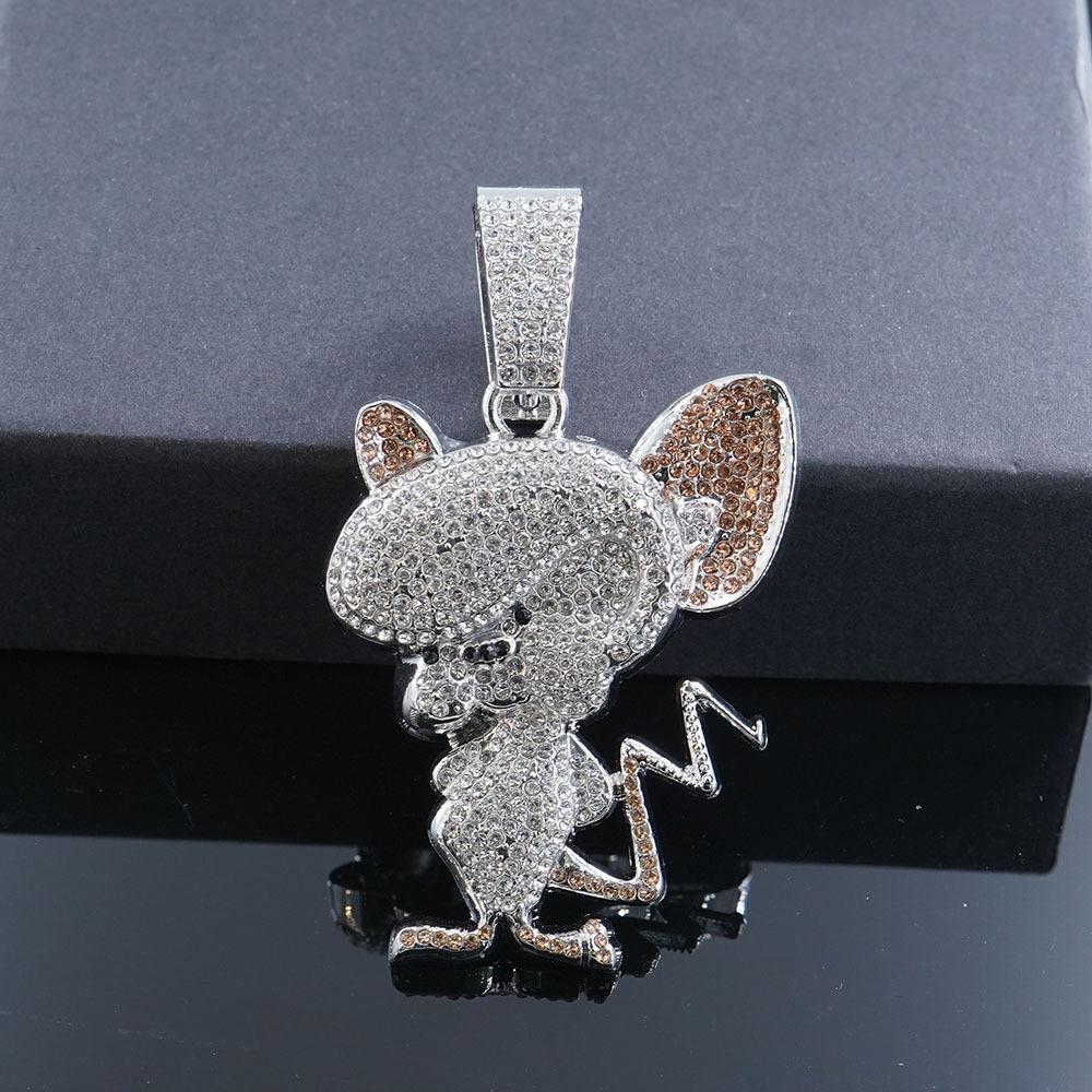 Hot Selling Cartoon Anime Jerry 3D Alloy Pendant Necklace In Europe and America, Fashionable and Versatile Men's Gift Jewelry