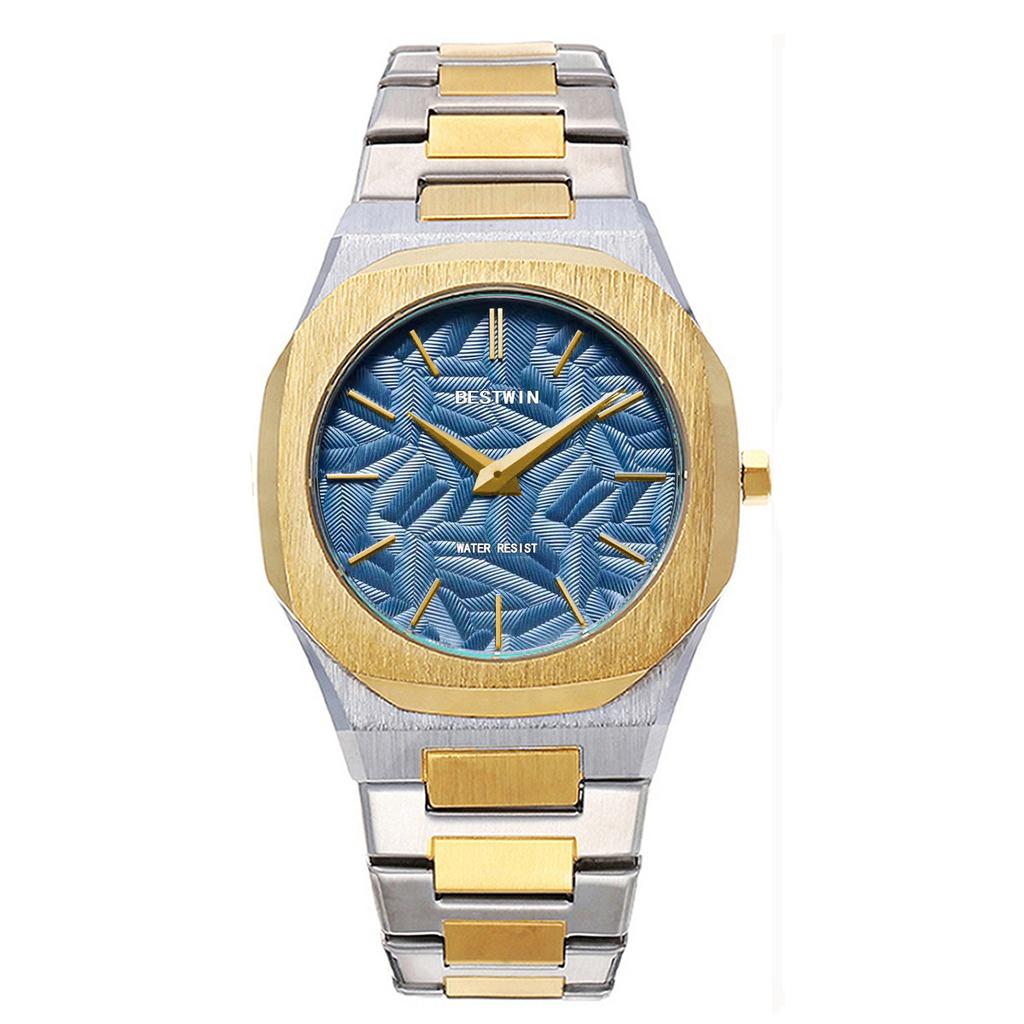 Men's Watch Embossed Leaf Characteristic Face Quartz Waterproof Watch