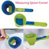 Measuring Spoon Funnel With Longer Handle Spill-Proof Powder Scoop Precise Measurement Bottles Scooper Gadgets