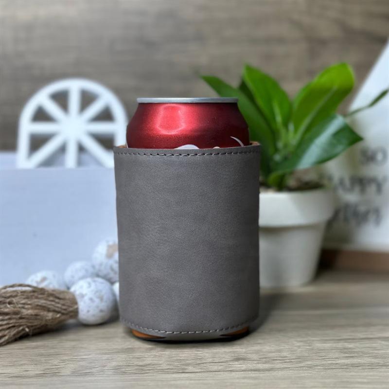 

3pcs Leather Beer Bottle Cover Vintage Leather Insulation Can Cup Cover Wedding Gift Cola Bottle Leather Cover серый