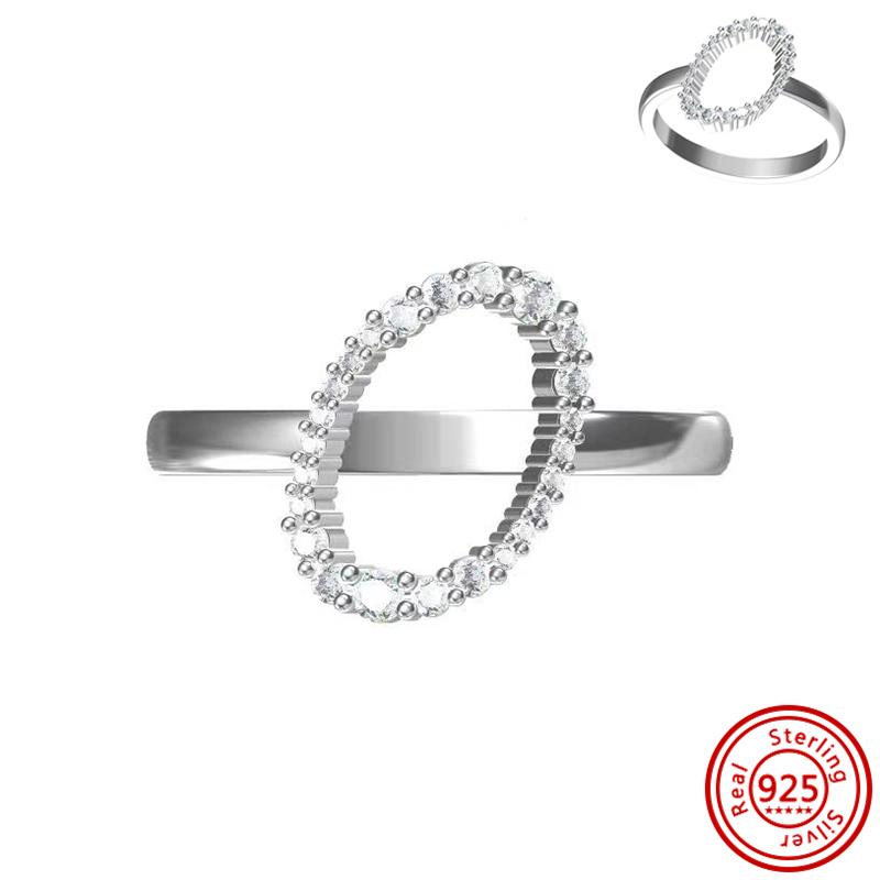 Inel de Deget Inimă Roșie Inele cu Zircon Strălucitor Zircon Spumos Pentru Femei Cupru Sterling 925 Nuntă Logodnă Petrecere Cadouri de Lux