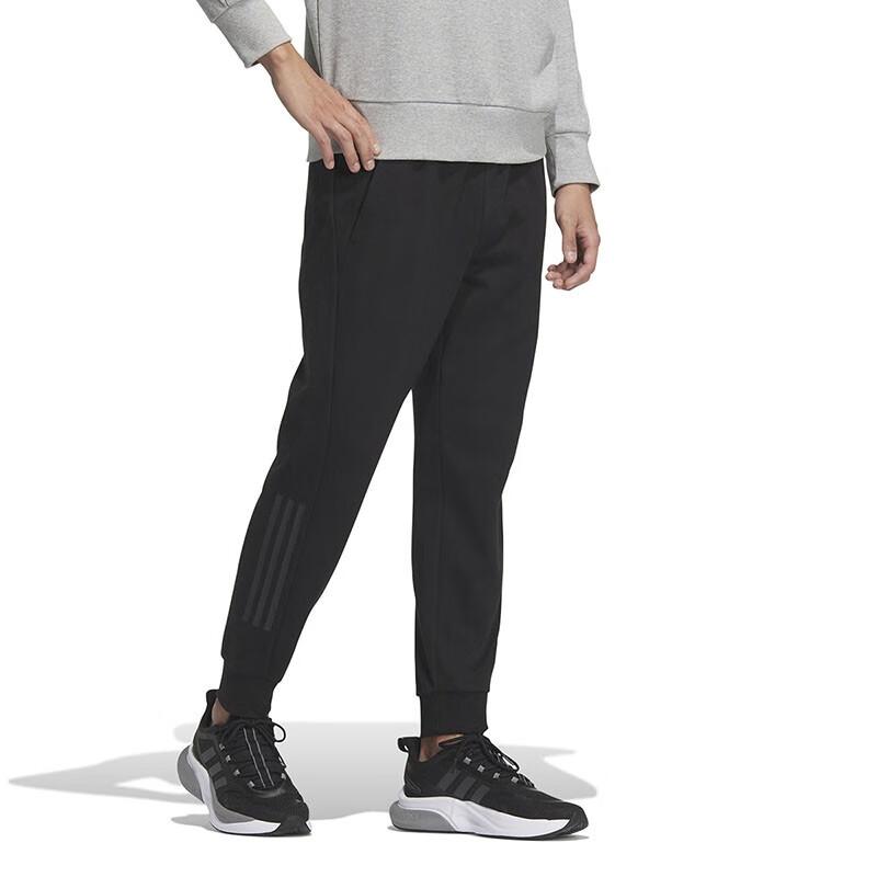 adidas Yysports Mh Slim Knit Joggers With Drawstring And Cuffed Ankles Men Bottoms Black IQ1385