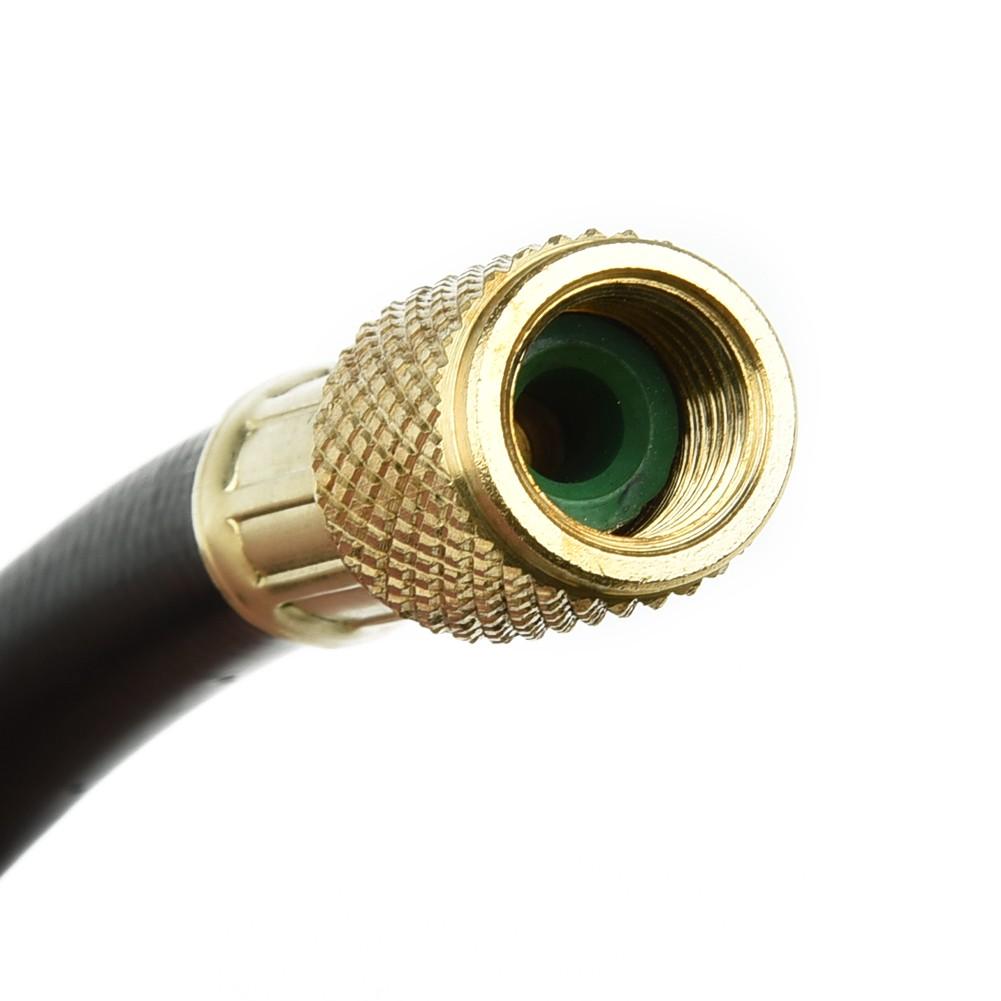 3ft Refrigeration Charging Hose 600 PSI for R410A and For R134a with 1/4 SAE Heavy Brass Fitting for Easy Access