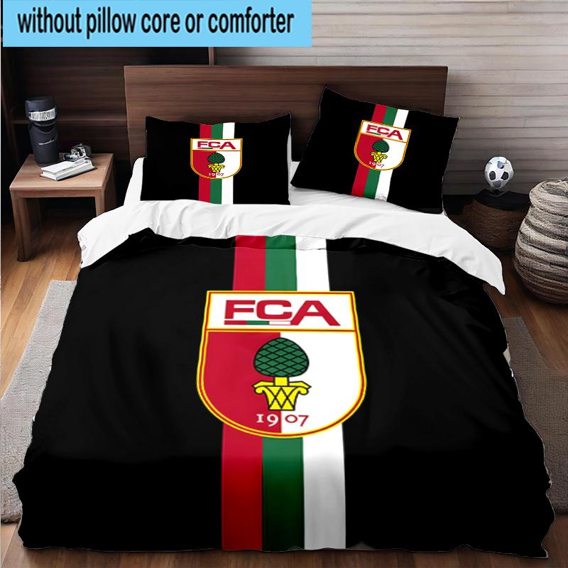 3PCS Augs-burg Crest Bedding Set,Including 1pc Duvet Cover And 2pcs Pillowcases Perfect for Bedroom, Dormitory, Fan Christmas Gift
