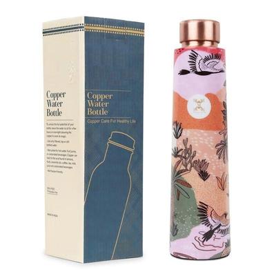 Stay Refreshed and Healthy Pure Copper Water Bottle - Advanced Leak Proof, Joint Less (900ml)