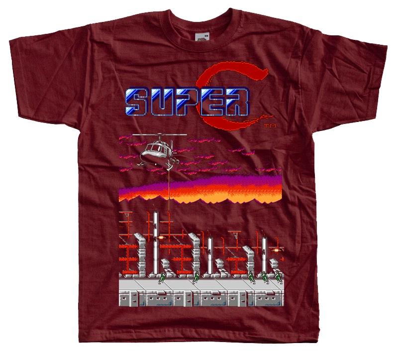 SUPER CONTRA STAGE 1 NES game T SHIRT BRICK ALL SIZES S-5XL M