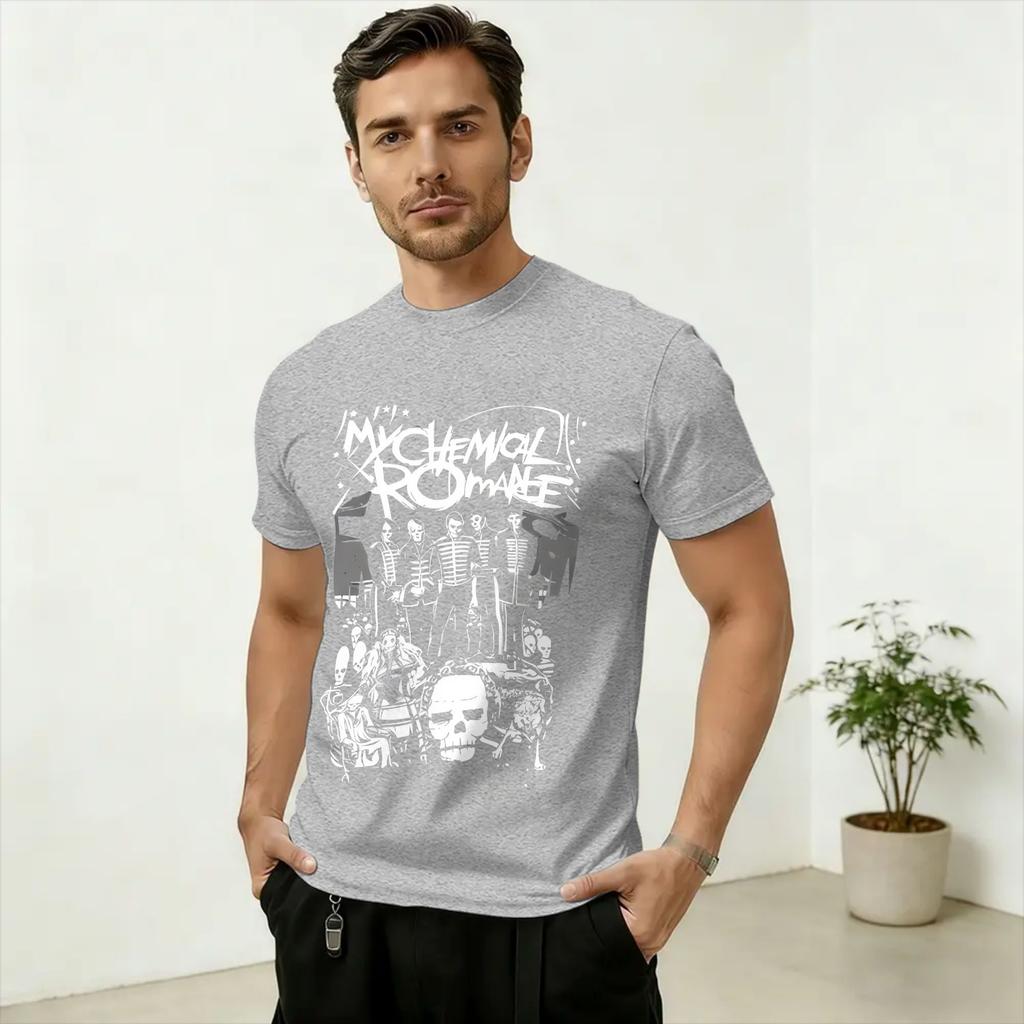 Unisex's T-Shirt MCR Band The Black Parade 2026 Tour Merch Fashion Cotton Tee Shirt Short Sleeve T Shirts Round Collar 4XL 5XL 6XL