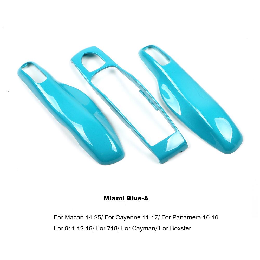 

Key Shell Fashion Classic Miami Blue For Porsche Cayenne 718 all series Car Key Case Holder Replacement Part Easy Installation