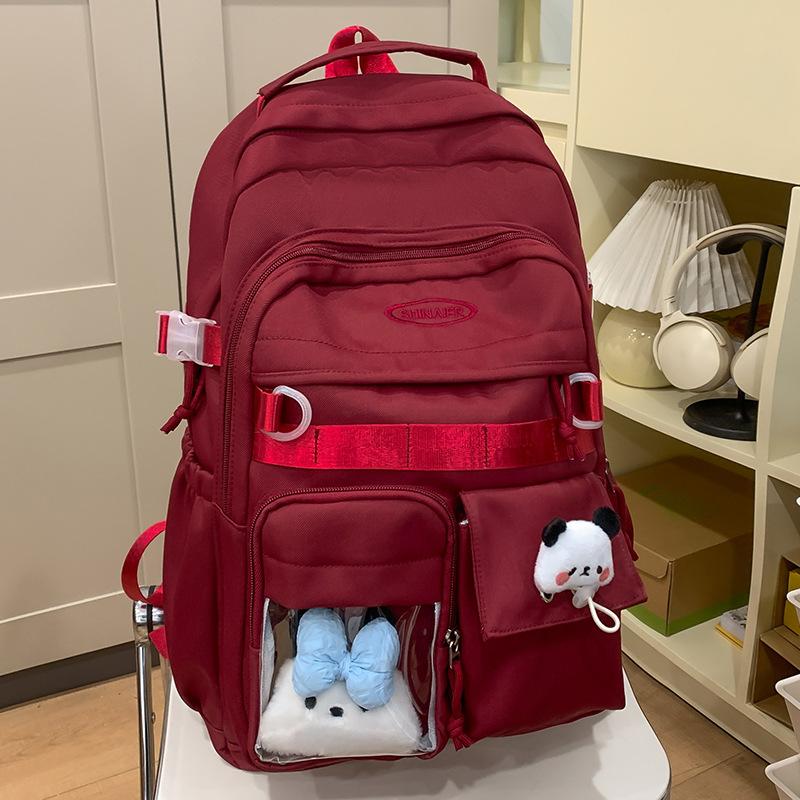 School Bag Children Elementary School Girls Junior High School High School College Students Cute Letter Backpack