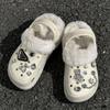 2025 Winter Plus Velvet Cotton Slippers, Outdoor Closed-Toe, 5cm Height Boost