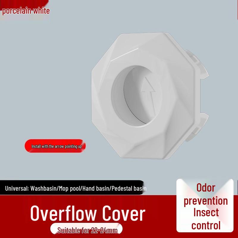 Galvanizovaný kryt přepadové zátky umyvadla odolný proti zápachu