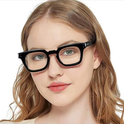 Retro Large Frame Glasses Clear Lens Non-Prescription Nerd Eyeglasses Cosplay Costume Fake