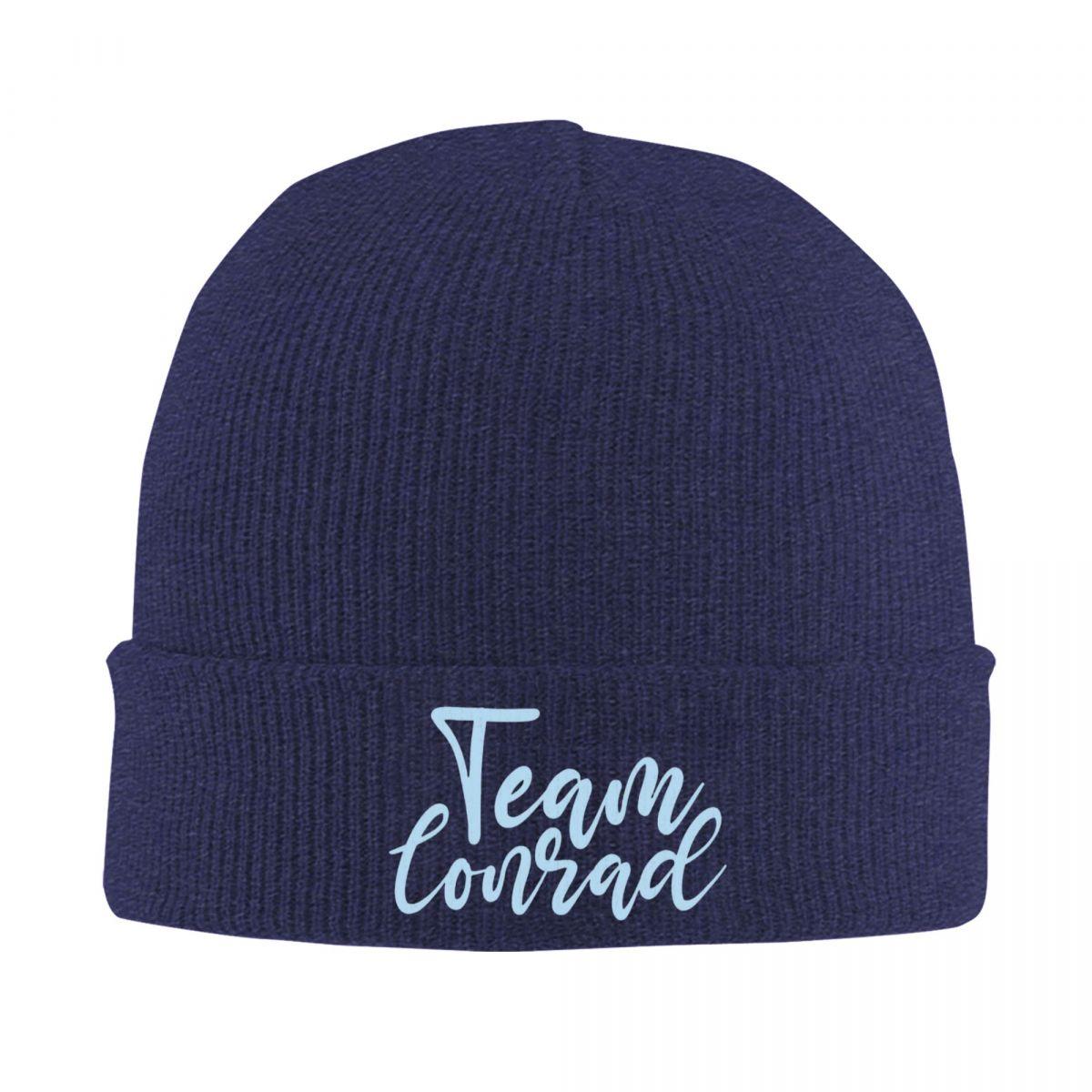 

Team Conrad Logo Warm Knitted Cap Winter Knit Bonnet Hat Skullies Beanies Hip Hop Caps for Unisex One Size