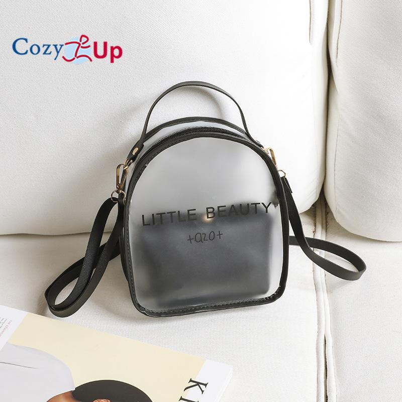 Cozy Up Průhledná taška přes rameno, Dámská taška, Želé batoh