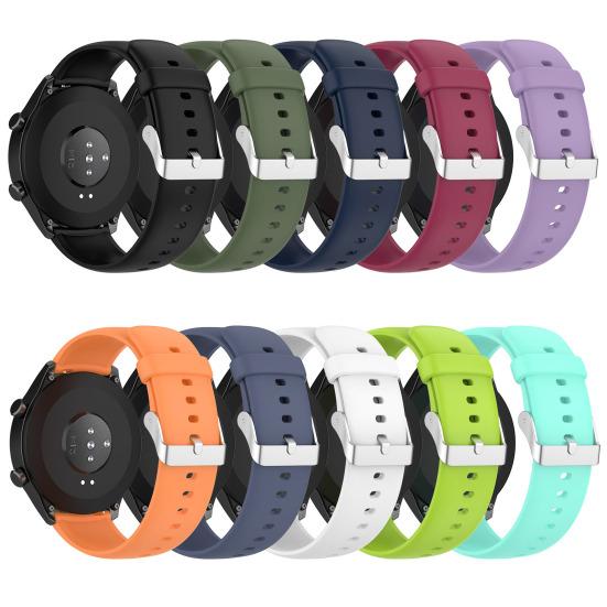 Řemínek k hodinkám 22mm vodotěsný měkký silikonový řemínek pro chytré hodinky náhradní pro hodinky Realme Watch 2/2 Pro/3 Pro/S/S Pro