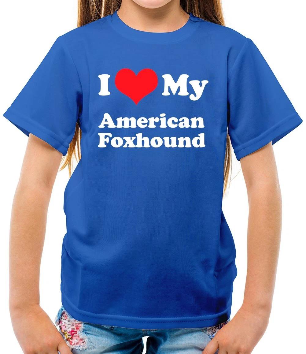 I Love My American Fox Hound - Kids T-Shirt - Dog Puppy Dogs Love Funny Foxhound 160