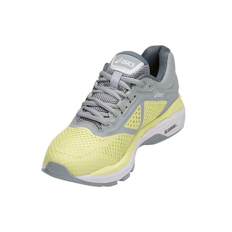 Asics GT-2000 6 Breathable Durable Low-Top Running Shoes Women Sneakers Yellow Gray T855N-8501