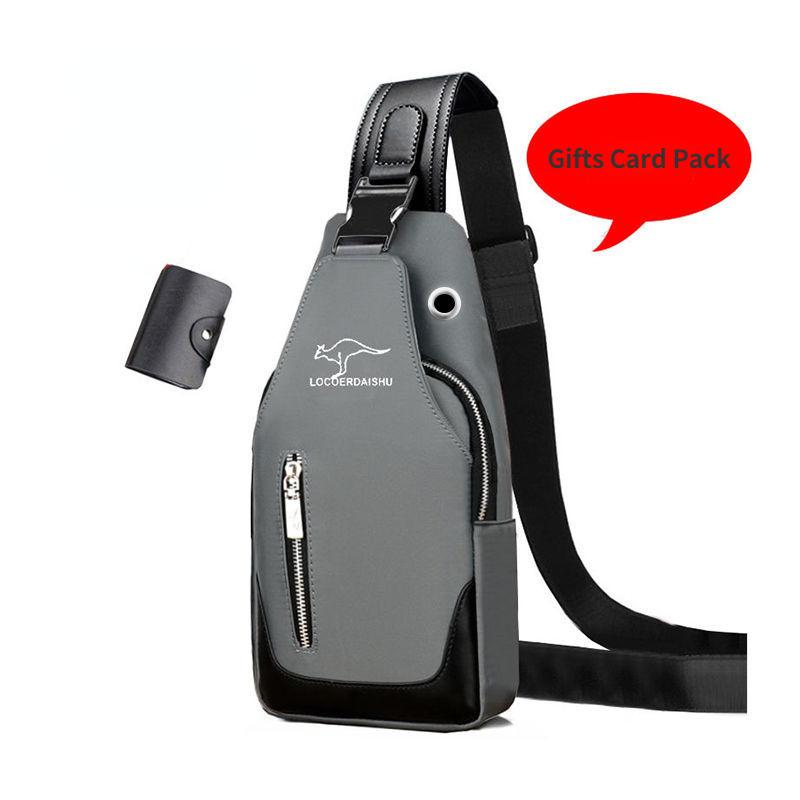 

Men s Chest Bag Fashion Korean Style Casual Sports Water Proof Oxford Chest Crossbody Bags for Men Shoulder Messenger Bag