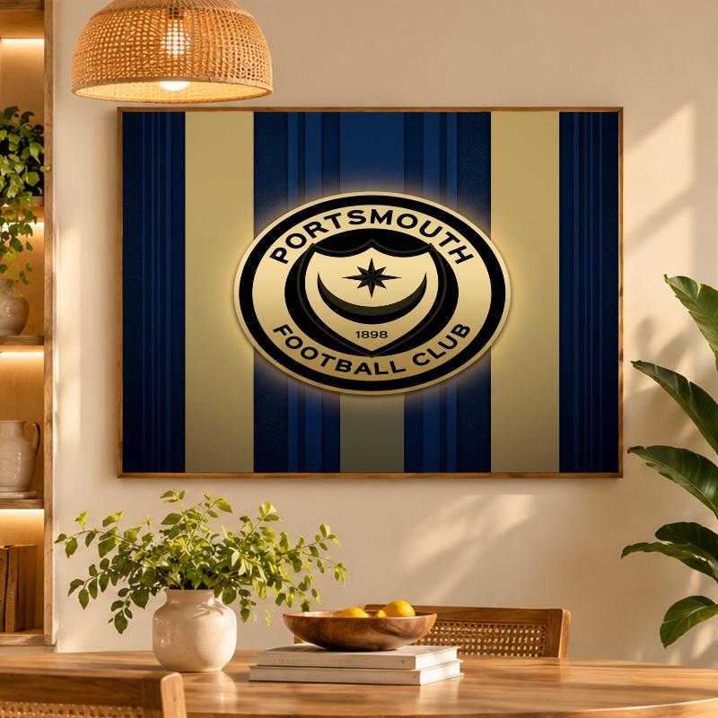 5D Diamond Painting Portsmouth FC DIY Full Drill Diamond Art Kit Home Decoration