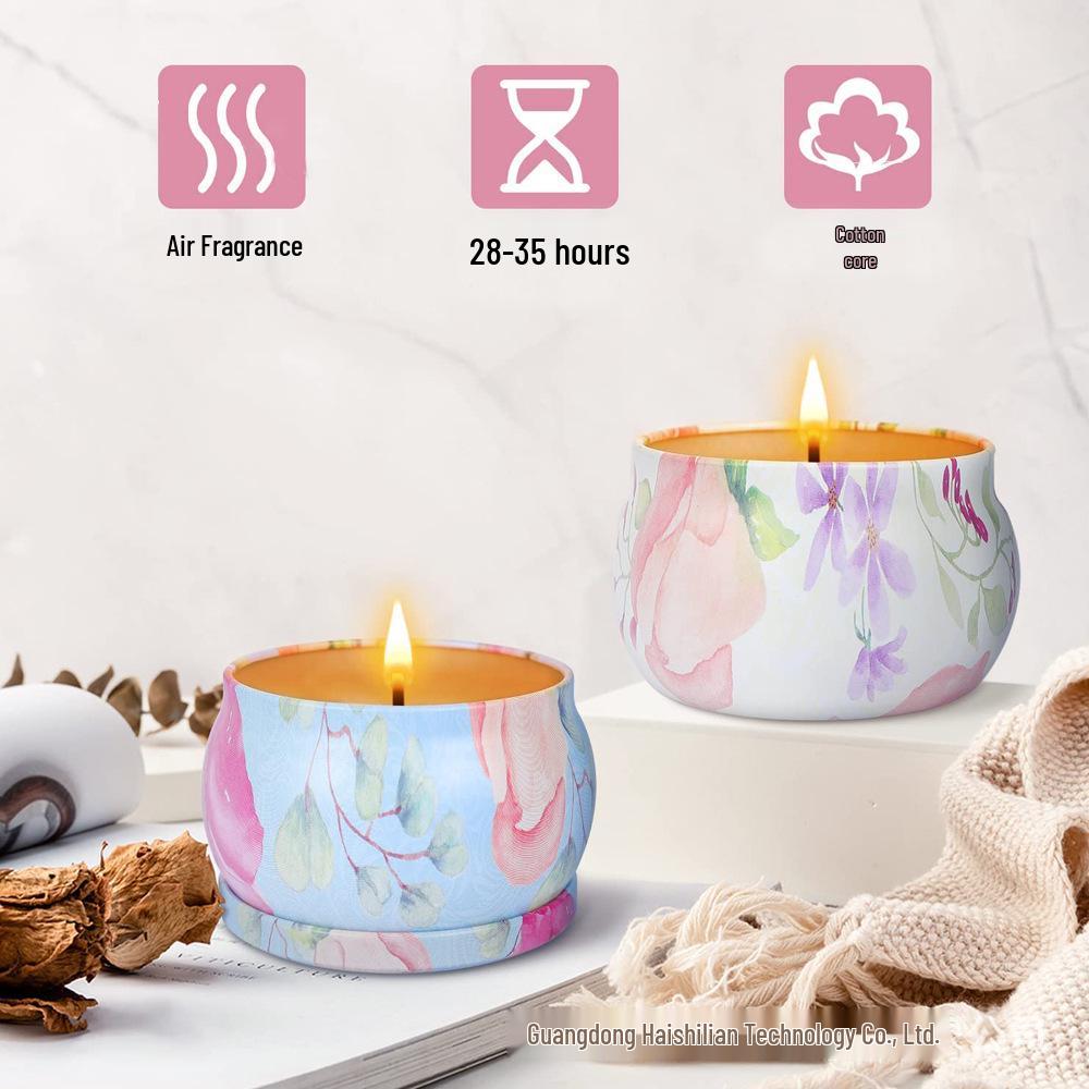 Handmade DIY Soy Wax Scented Candles with Dried Flowers: Home and Bedroom Ornaments with Essential Oil Fragrance
