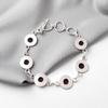 Amethyst Gemstone 925 Sterling Silver Handmade Jewelry Adjustable Bracelet 7-9" RB-17-5