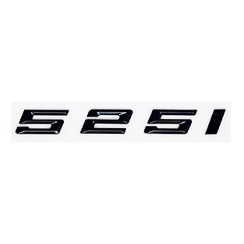 AAAOK1 Old Style Glossy Black Letter Emblem for BMW 5 Series E60 E61 F10 F11 G30 - 520i 523i 525i 528i 530i 535i 540i Trunk Logo Sticke