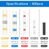 50/600/1200PCS Heat Shrink Butt Wire Cable Splice Terminal Kit Waterproof Crimp Terminals Solder Seal Electrical Marine Cable