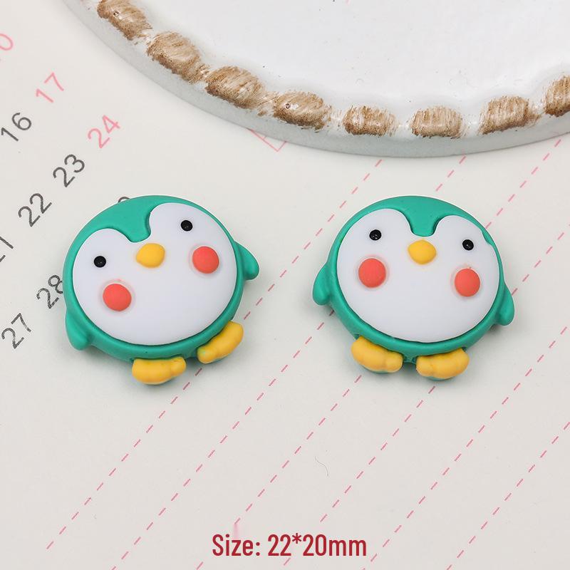 DIY Cartoon Penguin & Bear Resin Ornaments: Phone Case & Storage Box Stickers