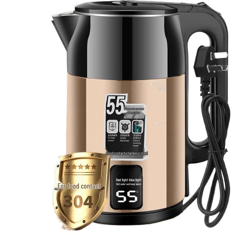 Stainless Steel Electric Kettle with Auto Shut-Off & Temperature Control