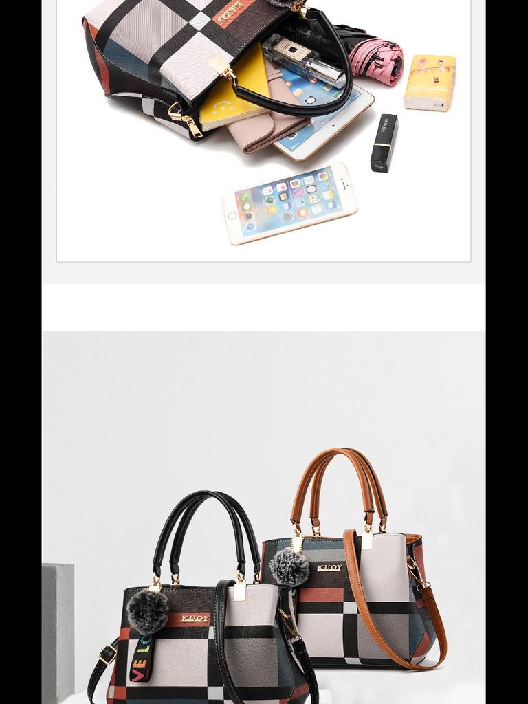 2024 Einteilige Damenhandtasche - Neuer koreanischer Stil, Schlichte Mode, Europäische & Amerikanische Lässige Schulter-Umhängetasche