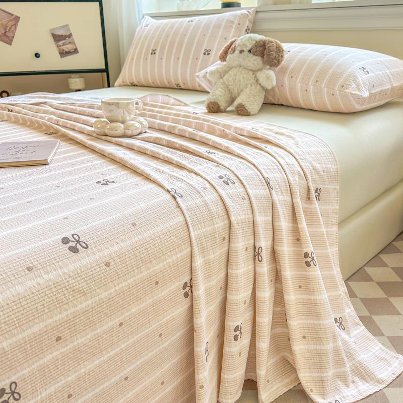 

Washed Cotton Bed Sheet Plant Flowers Printed Single Double Top King Sheets Pure Cotton Single Size Kids Bed Linen 120x230cm 1pc