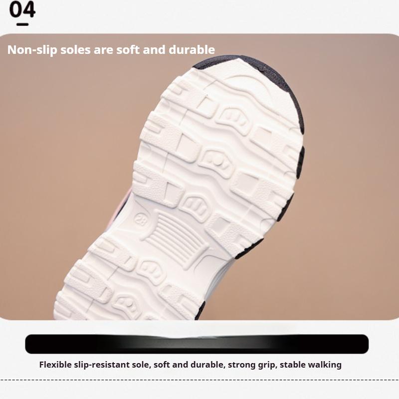 Spring and Autumn New Running Girls Fashionable Versatile Cartoon Comfortable Soft Sole Sports Shoes