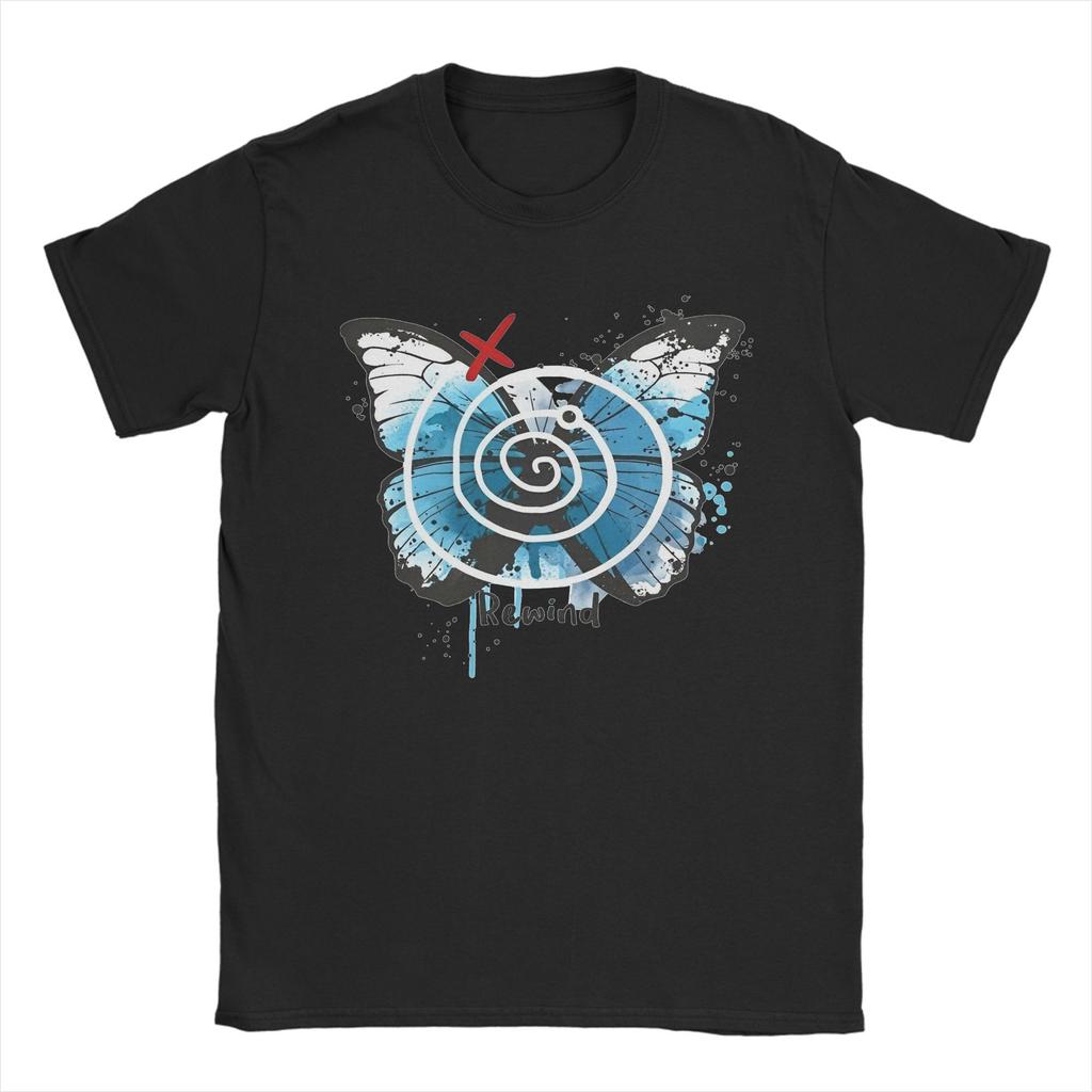 Unisex's Life Is Strange Butterfly T-Shirts 100% Cotton Tees Summer Vintage Short Sleeves T Shirt O-Neck Hippie Custom DIY Tshirt