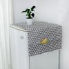 Double Door Fridge Cover with Side Storage & Tassel, Fits Washing Machines & Microwaves