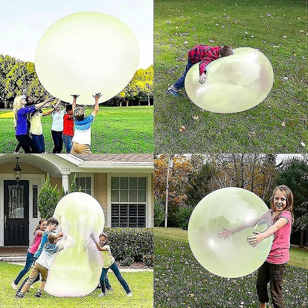 2pcs Giant Inflatable Bubble Ball Water Beach Rubber Ball Jelly Ball Children Bubble Ball Toy Beach Rubber Ball - DD