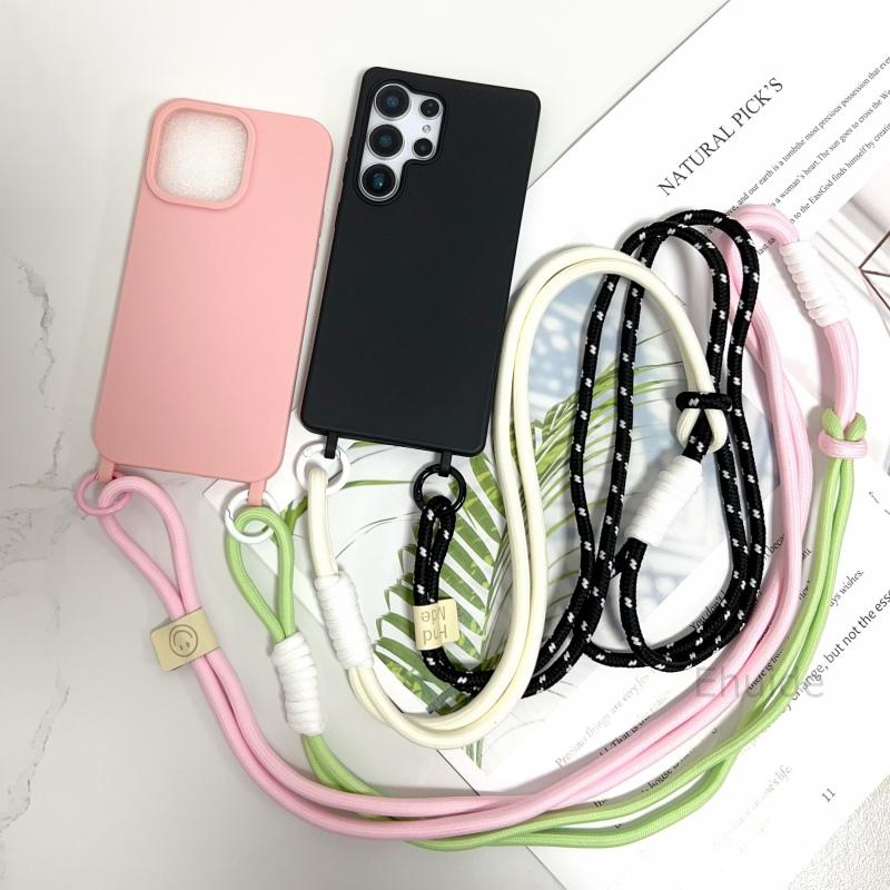 Étui avec Sangle Bandoulière Pour Samsung Galaxy S25 Ultra S24 A56 A36 A16 A26 A06 A55 A35 A15 Cordon Anti-Choc Extérieur Anti-Perte