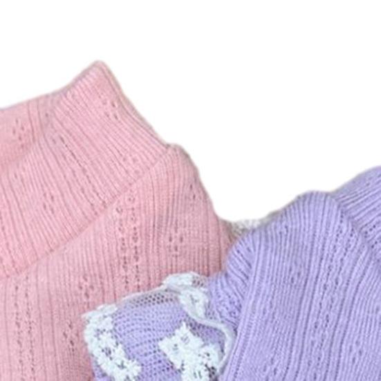 Dog Cotton Vest Lace Ruffle Cap Sleeve Pullover Puppy Clothes Soft Breathable Summer Pet T Shirt with Bow for Small Medium Dogs Cats